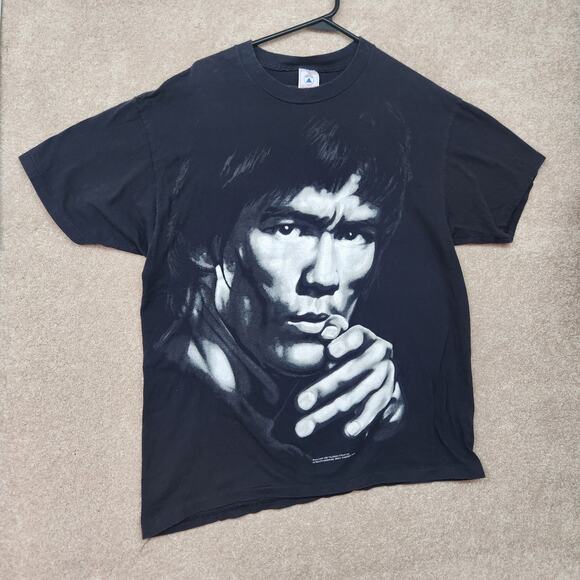 1996 Vintage Bruce Lee Single Stitch Changes Tee T Shirt Size Large - Picture 1 of 7